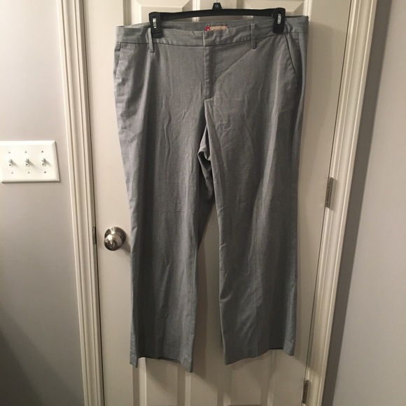 GAP Pants - Gap straight  fit grey trouser 18 R plus size